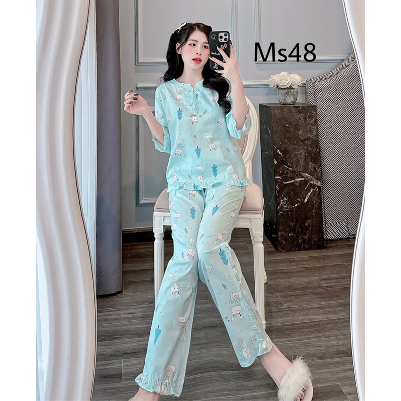 đồ bộ mặc nhà , chất thô kate