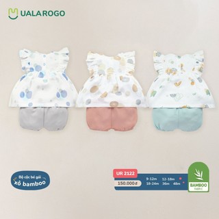 Uala rogo - bộ cộc tay bé gái xô ur2122