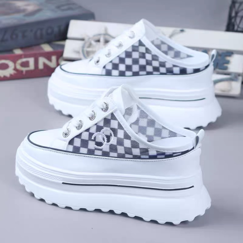 Giày sục thể thao đế bánh mì 10cm⚡️Andu Store⚡️ Giày đế xuồng nữ