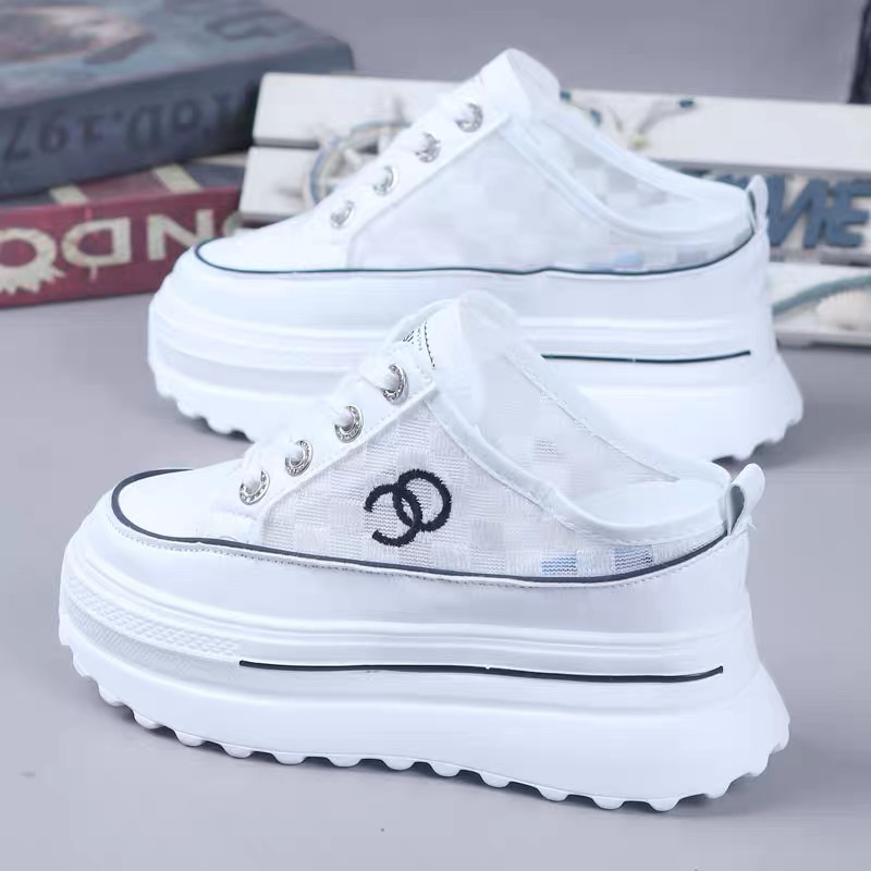 Giày sục thể thao đế bánh mì 10cm⚡️Andu Store⚡️ Giày đế xuồng nữ