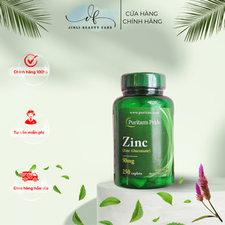 Viên uống bổ sung kẽm Zinc 50mg Puritan's Pride 250 viên của Mỹ