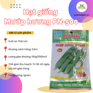 Hạt giống mướp hương F1 Phú Nông - 500 (Vườn Sài Gòn) hạt giống chắc khỏe, tỉ lệ nẩy mầm cao