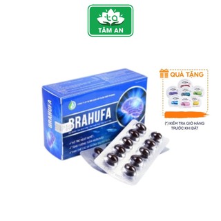 Viên uống bổ não BRAHUFA lưu thông khí huyết bổ sung máu lên não dưỡng não giúp tuần hoàn mãu não tốt Chính Hãng