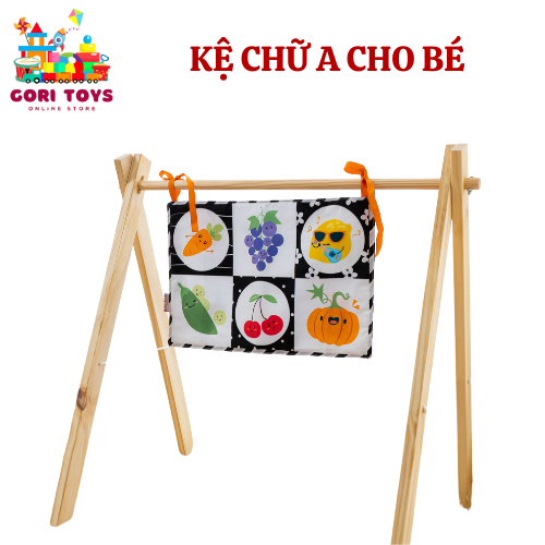 Kệ chữ A cho trẻ sơ sinh có chốt 2 đầu chắc chắn, gấp gọn