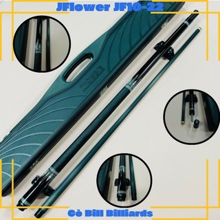  Cơ bida lỗ JFlower J10-22  ngọn classic   tặng kèm 9 món phụ kiện và sách bida cơ bản  