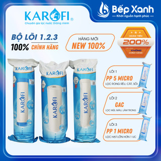 Bộ lõi lọc nước Karofi số 1,2,3 - Hàng Chính Hãng