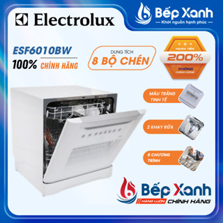 [NEW 2025 - LẮP ĐẶT TP.HCM] EFS6010BW/EFC3862MS - Máy Rửa Chén Mini Electrolux RỬA 8 bộ EFS6010BW & EFC3862MS Chính Hãng