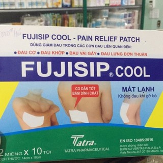 1 hôp cao dán lạnh fujisip cool hộp 10 túi x 2 miếng