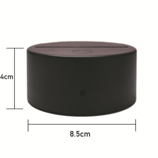Đế đèn LED 3D nhựa - (Remote, 16 Màu Đèn) (Không kèm tấm mica)