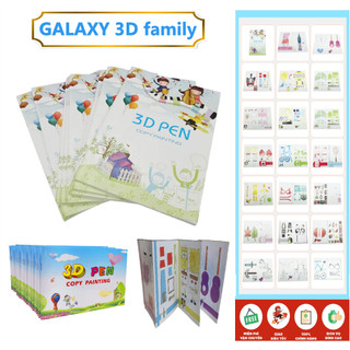 Mẫu cho bút vẽ 3d giúp bé tập vẽ, thỏa sức sáng tạo