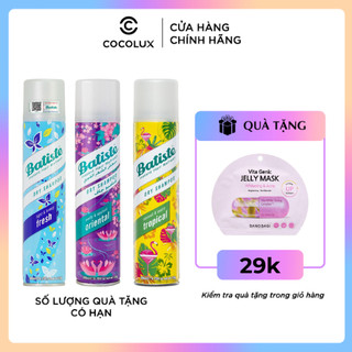 Dầu gội khô Batiste Dry Shampoo 200ml-[COCOLUX]
