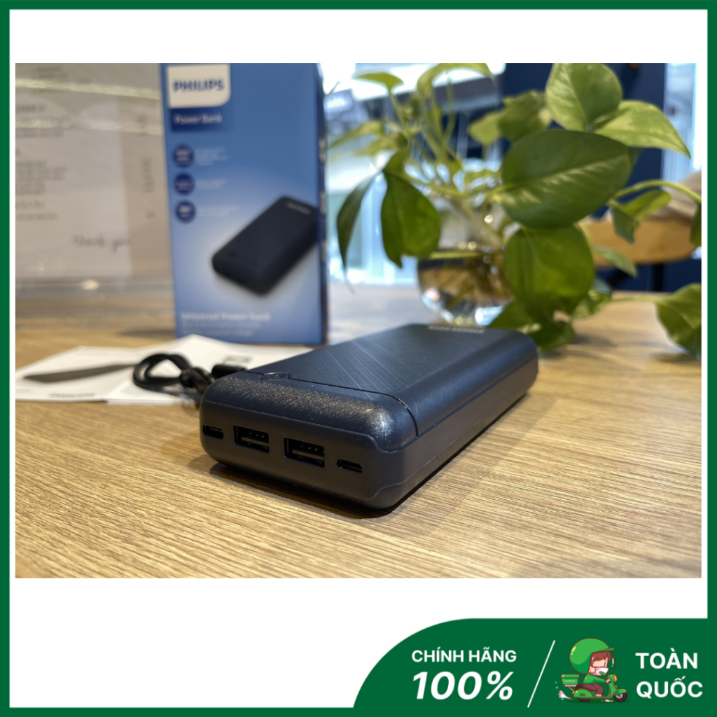 < Type-C> Sạc dự phòng Philips DLP1720 20.000mAh - Hàng chính hãng