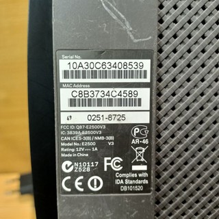 Wifi Linksys E2500 dual-band N600 (2nd)