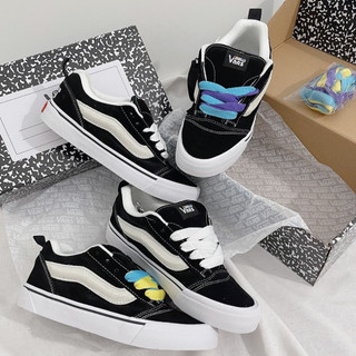 Giày Vans Vault Knu Skool VR3 x Imran Potato, giày nam nữ Vans Potato Đen Vạch Trắng Bản Chuẩn Cực Hot full PK