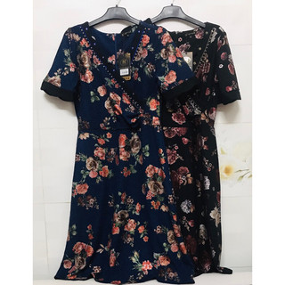 ĐẦM HOA LƯỚI ĐÍNH ĐÁ HOA NỔI SIZE TO