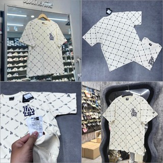 Áo new era x mlb la monogram dodgers, mono la kem 13573975 ** áo thun new era chính hãng full tem tag