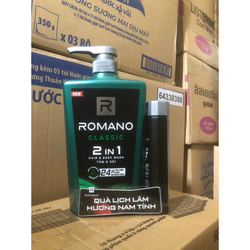 Tắm Gội 2in1 Romano 650g