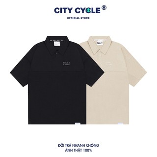 Áo Polo Local Brand Traverse thun cổ bẻ City Cycle form rộng oversize nam nữ