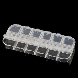 Khay đựng đá nail 12 ô nắp bật