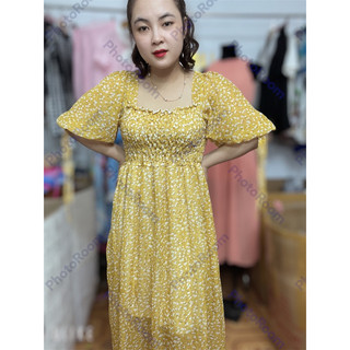 váy hoa , Đầm hoa giả maxi đi biển . và đi chơi siêu đi tiệc siêu đẹp 105k