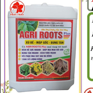 Phân bón lá agri roots plus 5lít, phục hồi mai suy, kích rễ cực mạnh, bung đọt đẻ nhánh