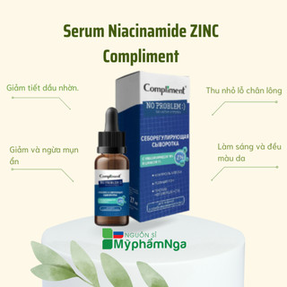 Serum Niacinamide & ZinC Compliment Tinh Chất Dưỡng Cấp Ẩm Trắng Da Giảm Mụn Mờ Thâm