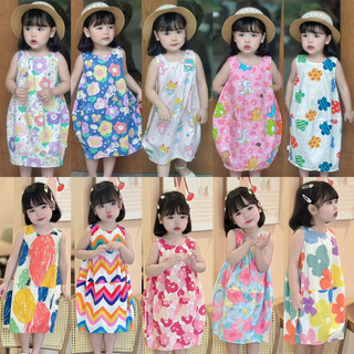 Váy hè sát nách chất mát dáng bí siêu xinh cho bé gái 1-6 tuổi ( Mã 0024)