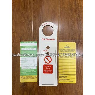 Thẻ giàn giáo treo công trình Hình thật,có sẵn