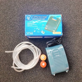 Máy Sục Sủi Thổi Khí Oxy Vipsun 5w VS 648 TẶNG KÈM DÂY + QUẢ SỦI - Máy Sủi Oxy VS-648 2 Vòi Cho Hồ Cá Hồ Thủy Sinh