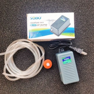 Máy sục sủi khí oxy 1 vòi 2.5w sobo sb 2800 tặng kèm dây + quả sủi - máy sủi oxy sb-2800 1 vòi cho hồ cá hồ thủy sinh