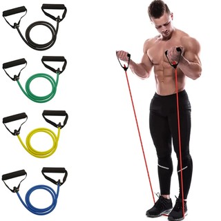 Dây kéo tập yoga,dây kháng lực đàn hồi có tay cầm tập thể dục tại nhà