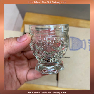 Hộp 12 ly cá nhỏ 32ml thủy tinh