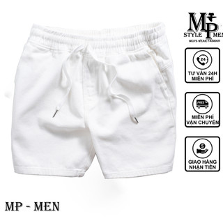 FREESHIP-Quần short Jean trên gối chất vải Denim co giản thoải mái đứng form MP MEN 002