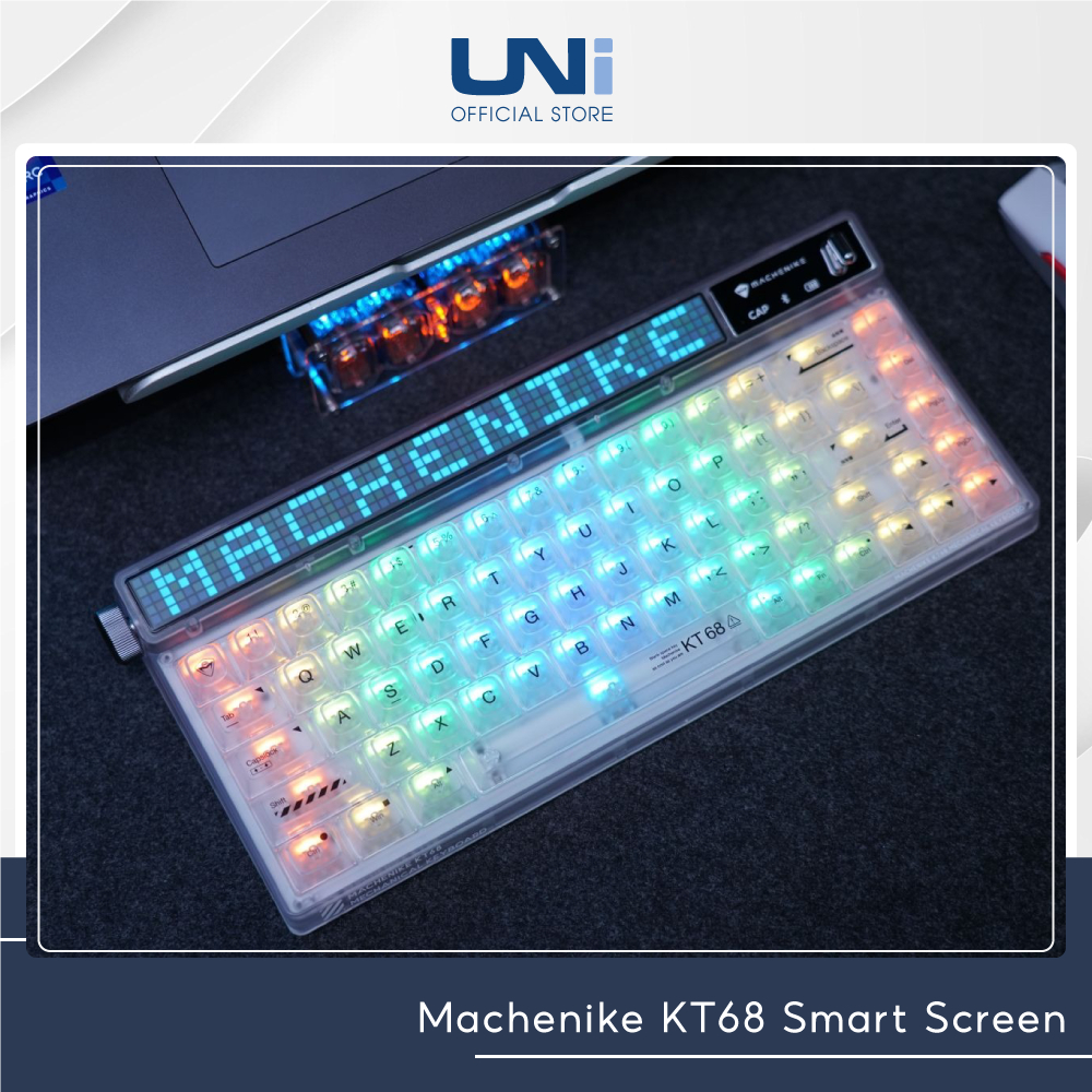 Bàn phím cơ không dây Machenike KT68 Pro Smart Screen, Màn hình LED - UNI OFFICIAL STORE