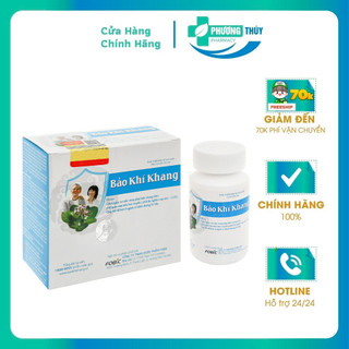 Giảm ho Bảo khí khang, Hỗ trợ giảm đờm, ho, khó thở, Giảm tái phát, Hộp 120 viên