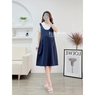 Váy bầu thời trang thiết kế dáng dài đầm bầu công sở mùa thu đông