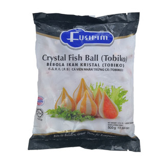 Viên sao biển nhân trứng cá crystal tobiko Fusipim nhập khẩu malaysia 500gr thả lẩu, nấu mỳ
