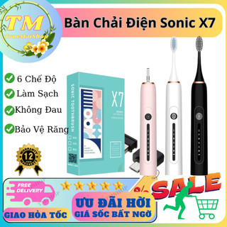Bàn chải điện đánh răng sonic X7-Bản cao cấp-Tích hợp 6 chế độ làm sạch và bảo vệ răng hiệu quả tại truc_mai_1620_shop