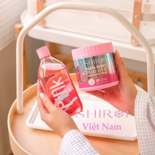 Pqs - bộ sữa tắm + kem dưỡng trắng shiroi thái lan