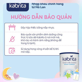 [Date 03/2025] Sữa Dê Kabrita Số 1 Hà Lan 400G (0-12 tháng) - Sữa Dê Công Thức 400g