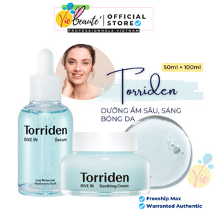 COMBO TORRIDEN DIVE IN cấp ẩm - Serum Torriden 50ml + Kem dưỡng Torriden 100mL