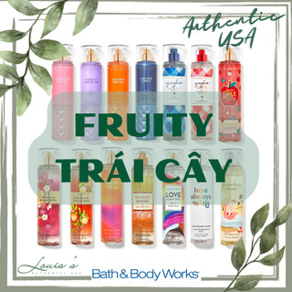 [ Mini ] Tổng hợp Body mist trái cây - Xịt thơm toàn thân Bath & Body Works Mỹ / Watermelon Gingham Love Butterfly Berry