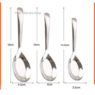 Muỗng inox 304 ăn phở, muỗng inox 304 ăn cơm