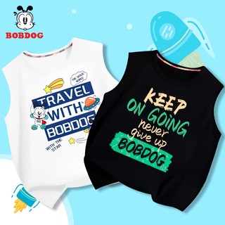 Áo ba lỗ bé trai BOBDOG, áo thun cotton 3 lỗ in hình cho bé