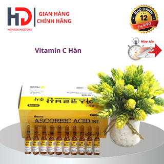 Vitamin C Hàn { Vỉ 10 ống } | Serum Vitamin C Hàn Cho Cấy Tảo Chính Hãng