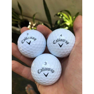 Bóng golf Callaway 3-4 lớp loại 1 độ mới 85-95%, bóng Callaway 3 vạch - Bóng golf cũ đã qua sử dụng
