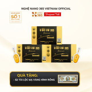 Combo 3 hộp tinh chất nghệ nano curcumin 365 premium hàn quốc