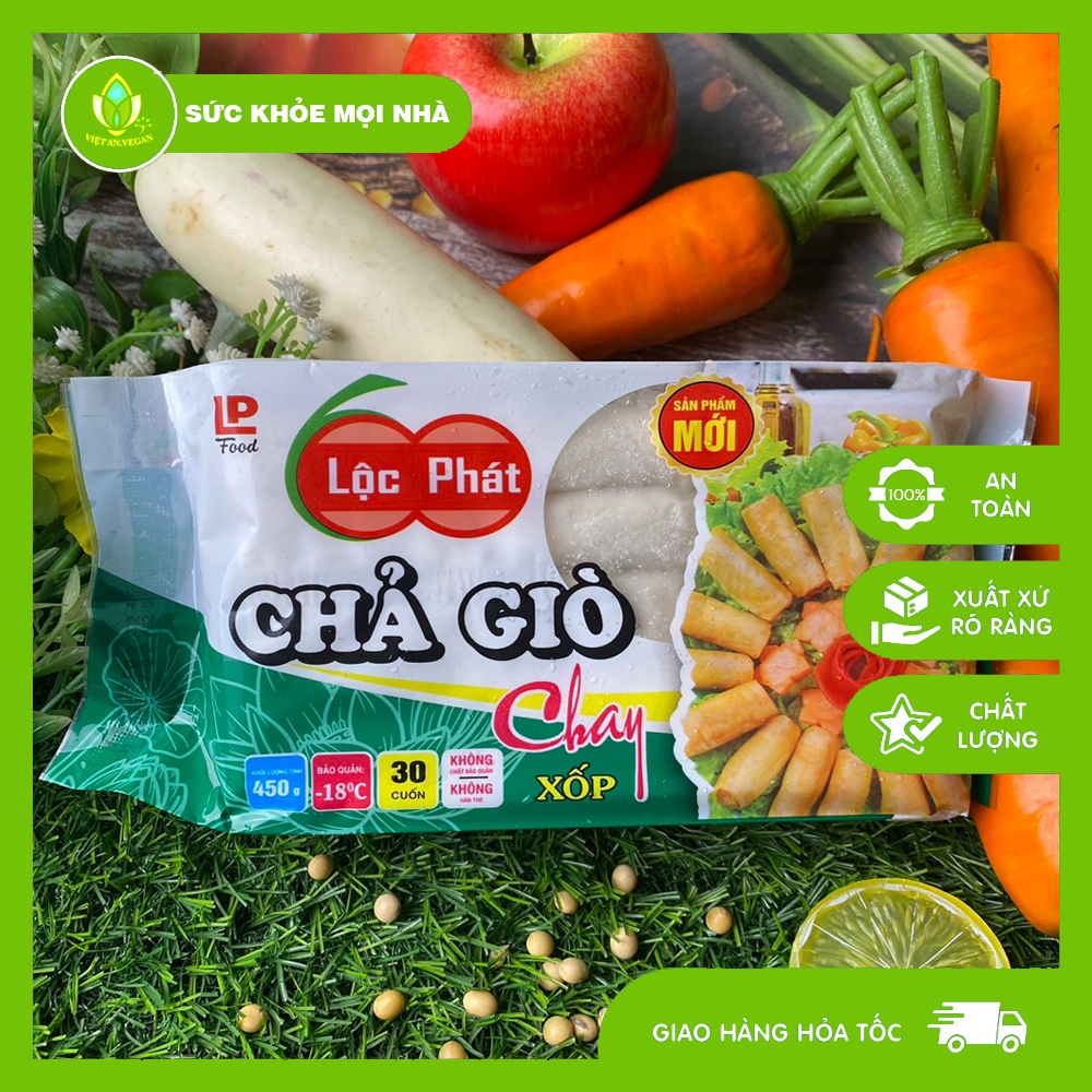 [HỎA TỐC HÀ NỘI] NEM RẾ LỘC PHÁT 400G  - Thực phẩm chay | Chay Vietan