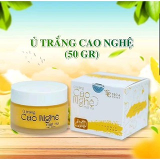 Mặt nạ cao nghệ ủ trắng da mặt Sica White 50g chính hãng, trắng da, mờ thâm mụn, không đều màu