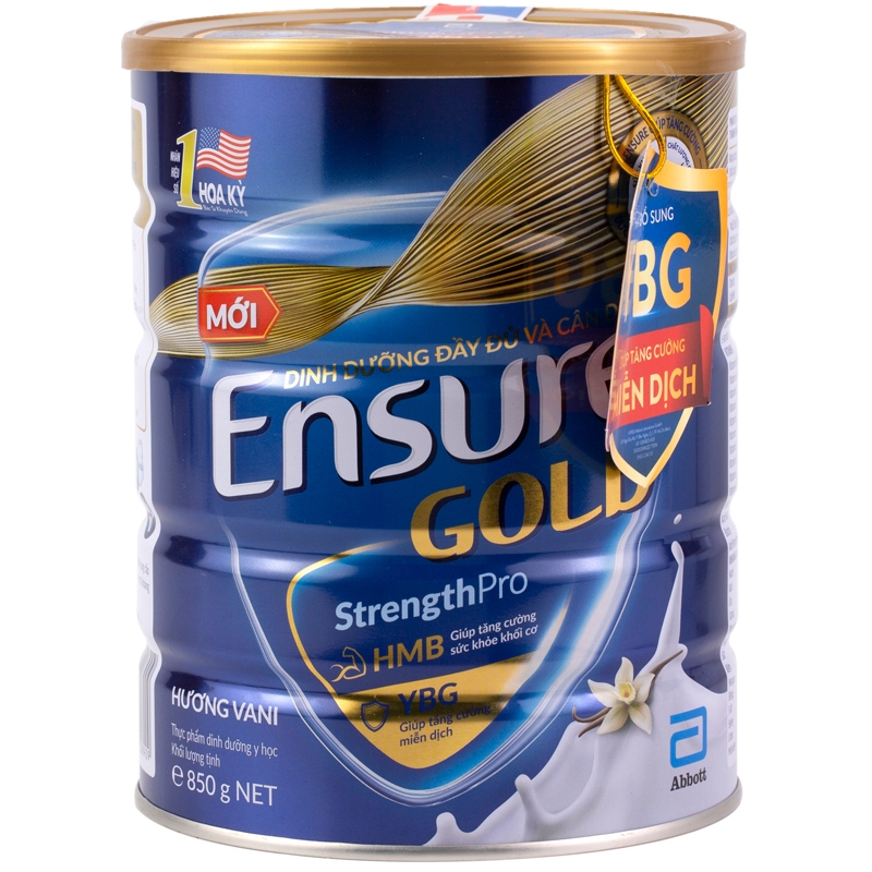Sữa bột Ensure Gold Vani (HMB) 850g